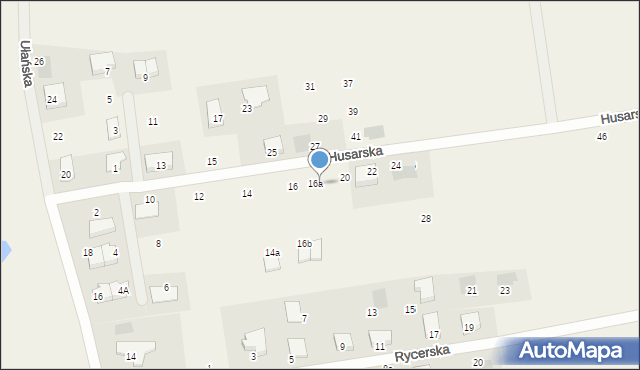 Dobra, Husarska, 18, mapa Dobra