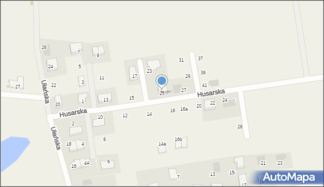 Dobra, Husarska, 25, mapa Dobra