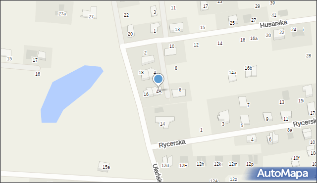 Dobra, Husarska, 4A, mapa Dobra