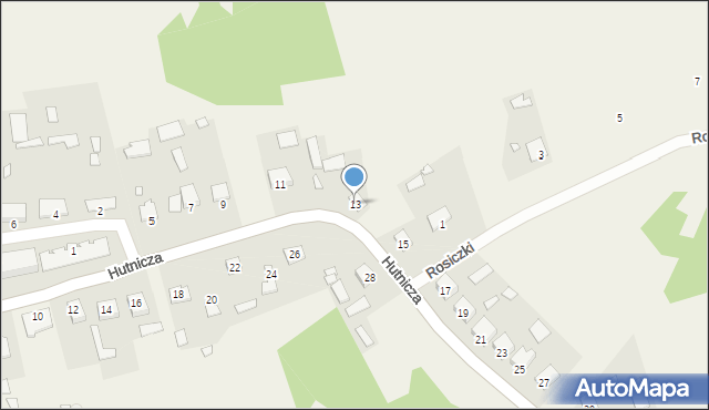 Dubeczno, Hutnicza, 13, mapa Dubeczno
