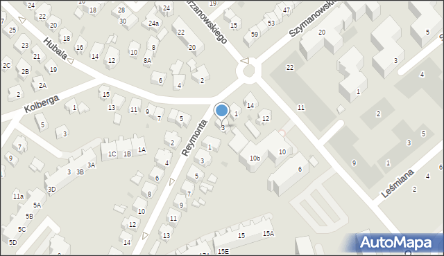 Gdańsk, Hubala Henryka, mjr., 3, mapa Gdańska