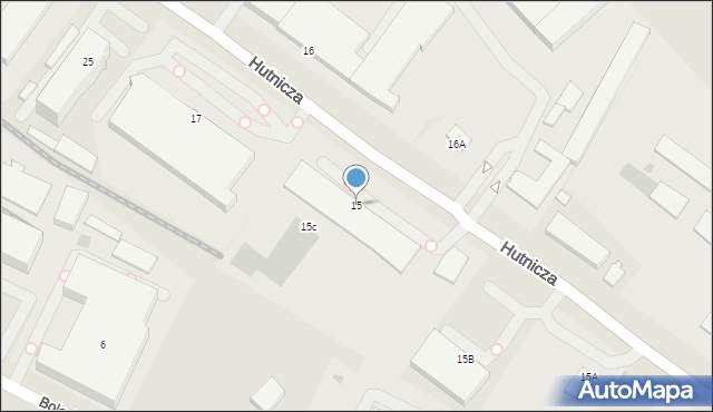 Gdynia, Hutnicza, 15, mapa Gdyni