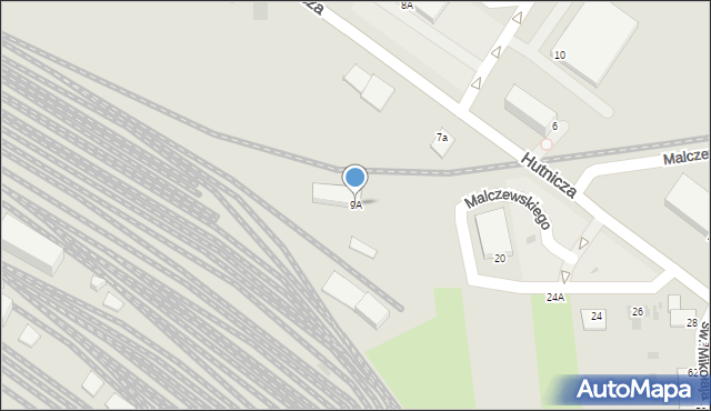 Gdynia, Hutnicza, 9A, mapa Gdyni