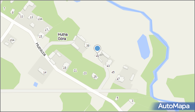 Górki, Hutnicza, 41, mapa Górki