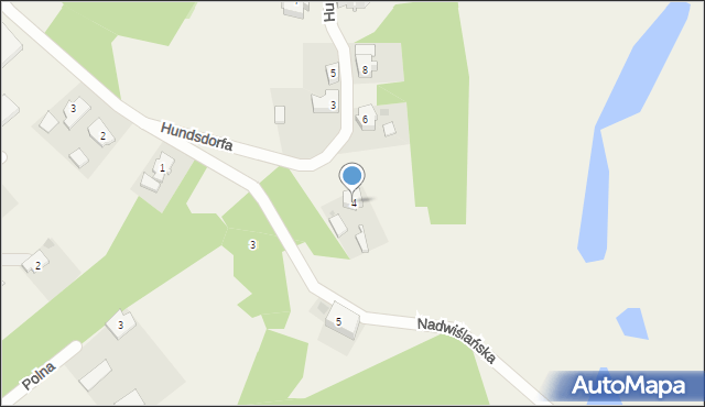 Gorzędziej, Hundsdorfa Zygmunta, ks., 4, mapa Gorzędziej