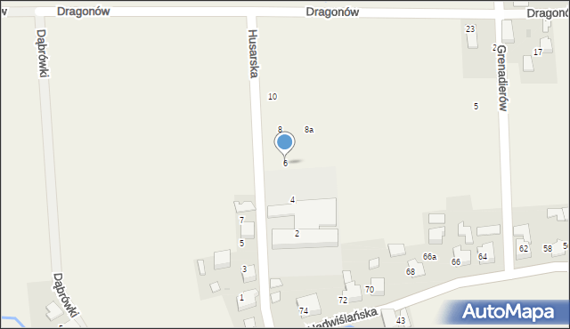 Gromiec, Husarska, 6, mapa Gromiec