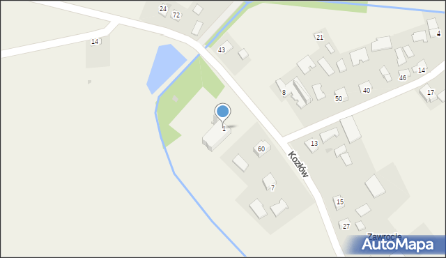 Hubenice, Hubenice, 1, mapa Hubenice