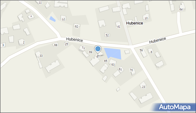 Hubenice, Hubenice, 67, mapa Hubenice