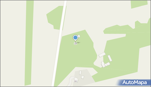 Huby, Huby, 13, mapa Huby