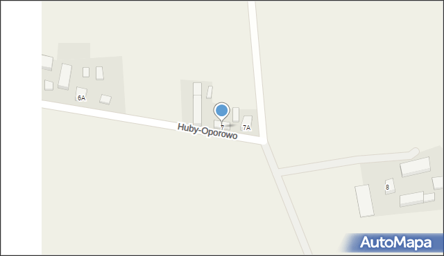 Huby-Oporowo, Huby-Oporowo, 7, mapa Huby-Oporowo