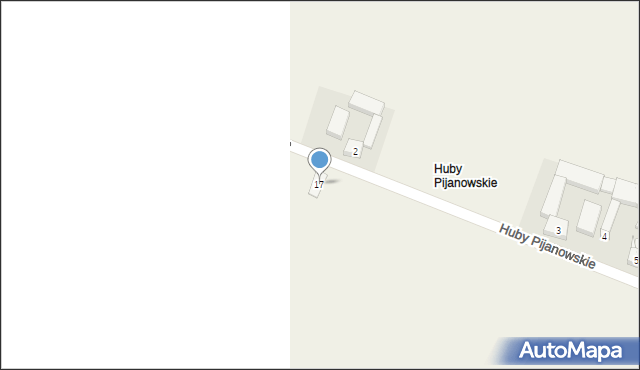Huby Pijanowskie, Huby Pijanowskie, 17, mapa Huby Pijanowskie