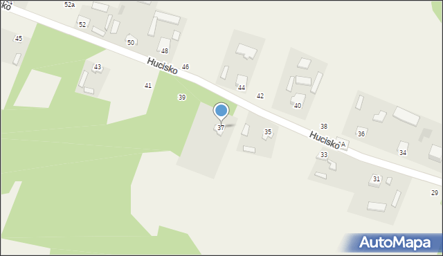Hucisko, Hucisko, 37, mapa Hucisko