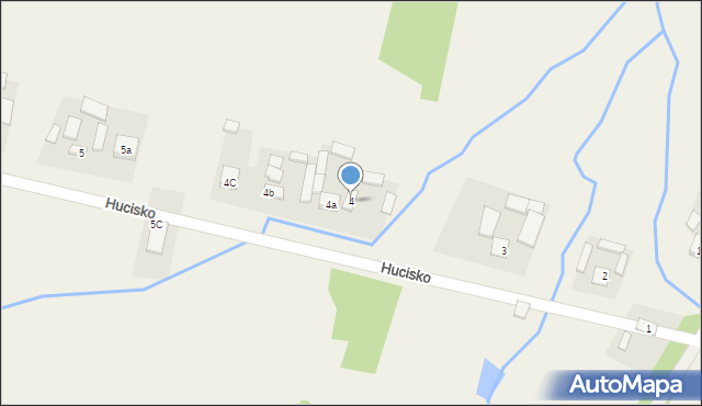 Hucisko, Hucisko, 4, mapa Hucisko