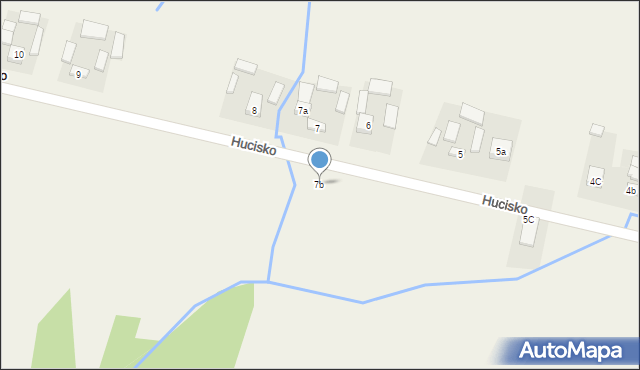Hucisko, Hucisko, 7b, mapa Hucisko