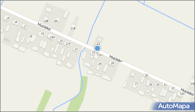 Hucisko, Hucisko, 24, mapa Hucisko