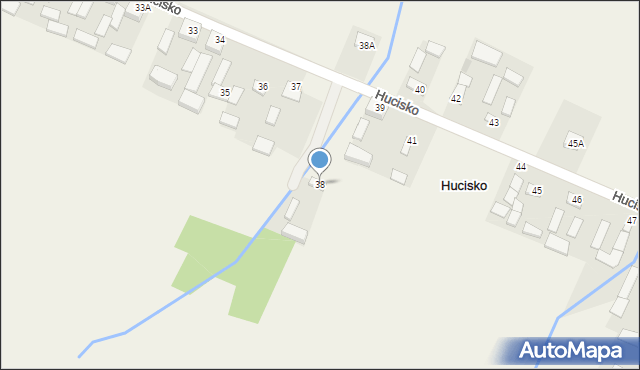 Hucisko, Hucisko, 38, mapa Hucisko