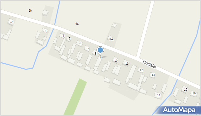 Hucisko, Hucisko, 9, mapa Hucisko