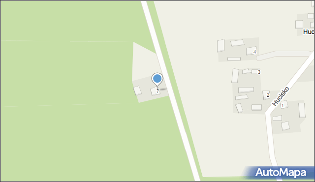 Hucisko, Hucisko, 7, mapa Hucisko