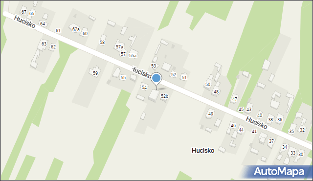 Hucisko, Hucisko, 53a, mapa Hucisko