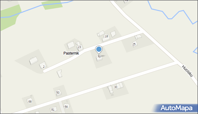 Hucisko, Hucisko, 70, mapa Hucisko