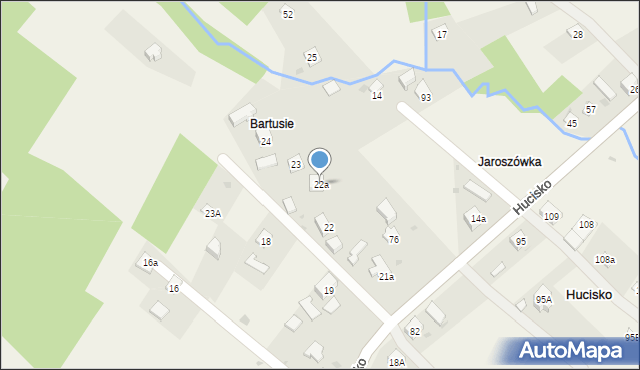 Hucisko, Hucisko, 22a, mapa Hucisko