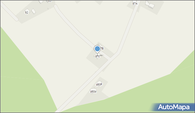 Hucisko, Hucisko, 87c, mapa Hucisko