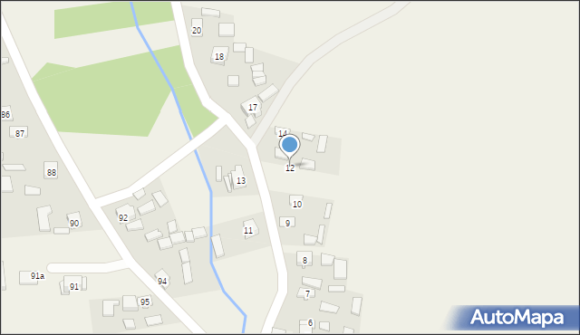 Hucisko, Hucisko, 12, mapa Hucisko