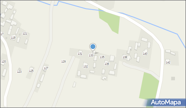 Hucisko, Hucisko, 134a, mapa Hucisko