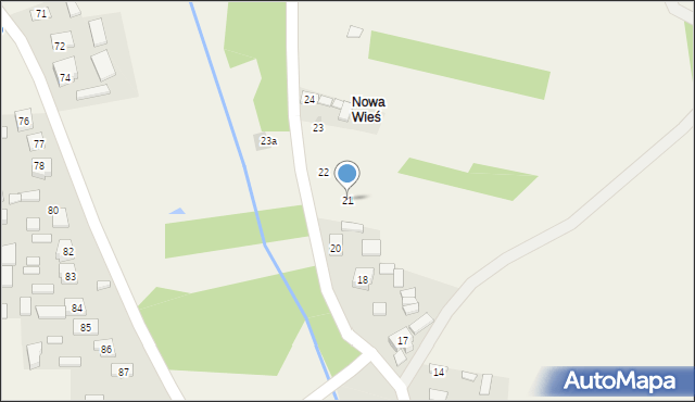 Hucisko, Hucisko, 21, mapa Hucisko