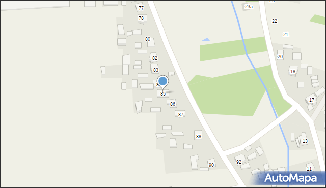 Hucisko, Hucisko, 85, mapa Hucisko