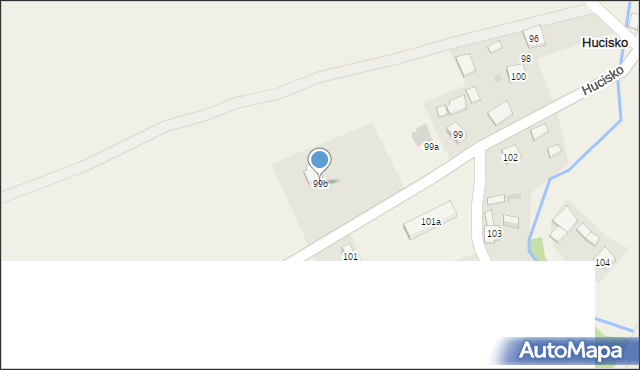 Hucisko, Hucisko, 99b, mapa Hucisko