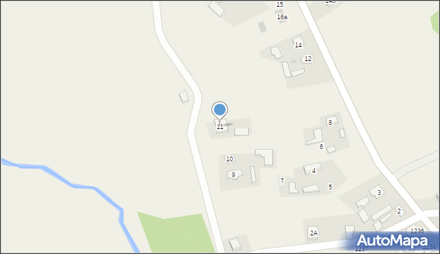 Hucisko, Hucisko, 11, mapa Hucisko