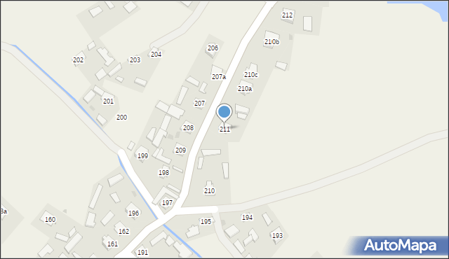 Hucisko, Hucisko, 211, mapa Hucisko