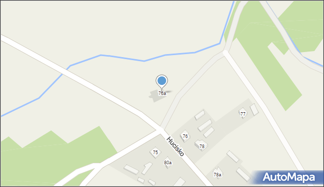 Hucisko, Hucisko, 76a, mapa Hucisko