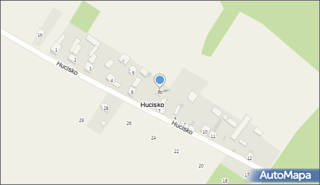 Hucisko, Hucisko, 6b, mapa Hucisko
