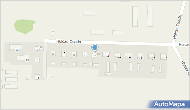 Hulcze Osada, Hulcze Osada, 10, mapa Hulcze Osada