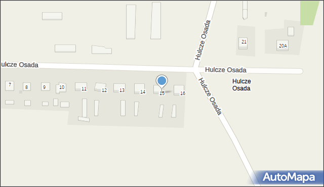 Hulcze Osada, Hulcze Osada, 15, mapa Hulcze Osada