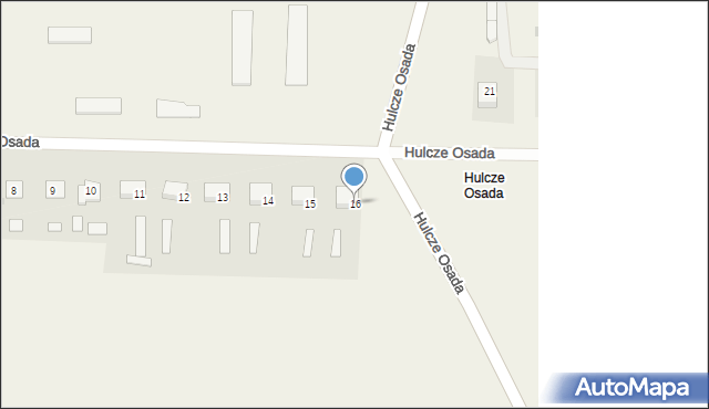 Hulcze Osada, Hulcze Osada, 16, mapa Hulcze Osada