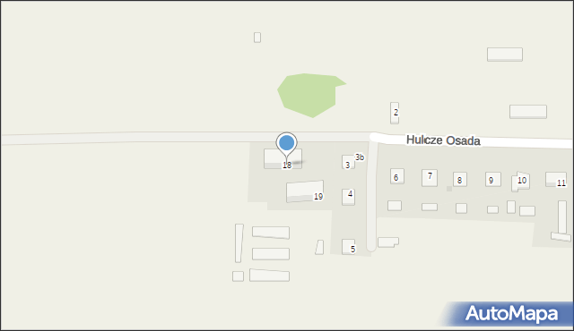 Hulcze Osada, Hulcze Osada, 18, mapa Hulcze Osada