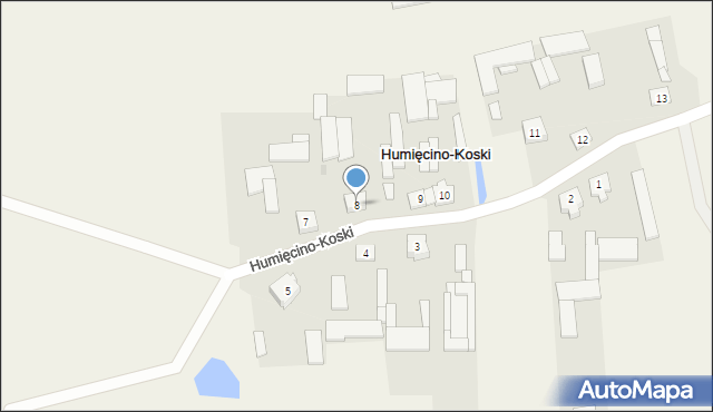 Humięcino-Koski, Humięcino-Koski, 8, mapa Humięcino-Koski