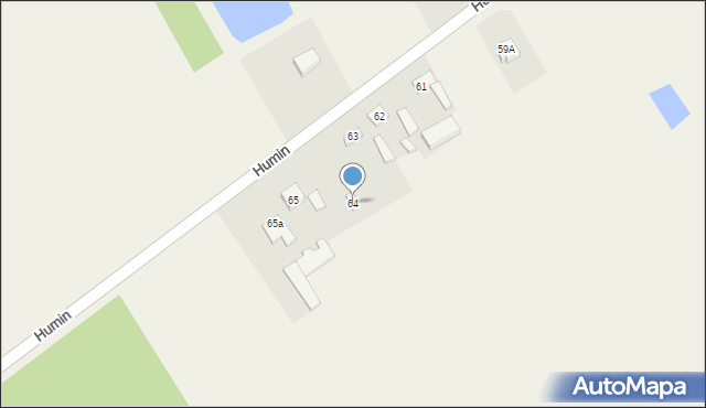 Humin, Humin, 64, mapa Humin