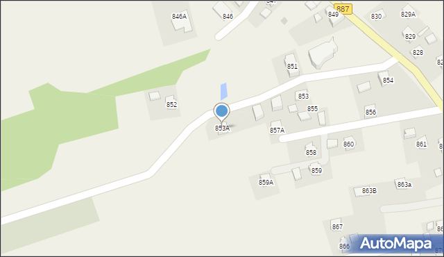 Humniska, Humniska, 853A, mapa Humniska