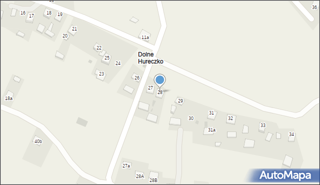 Hureczko, Hureczko, 28, mapa Hureczko