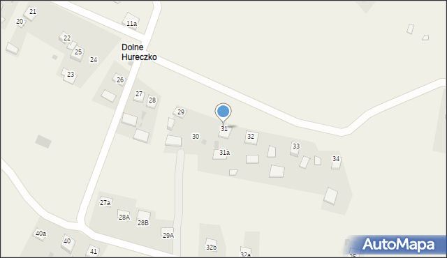 Hureczko, Hureczko, 31, mapa Hureczko