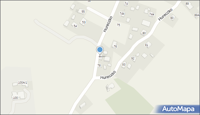 Hureczko, Hureczko, 77, mapa Hureczko