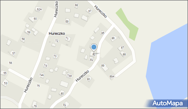 Hureczko, Hureczko, 82, mapa Hureczko