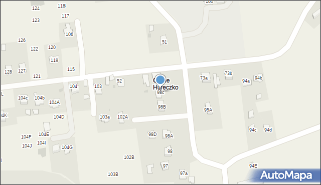 Hureczko, Hureczko, 98c, mapa Hureczko