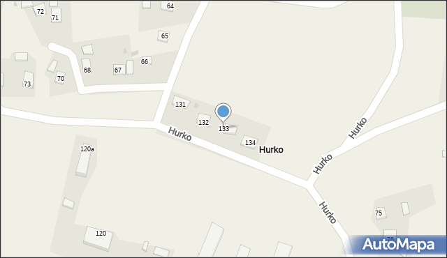 Hurko, Hurko, 133, mapa Hurko