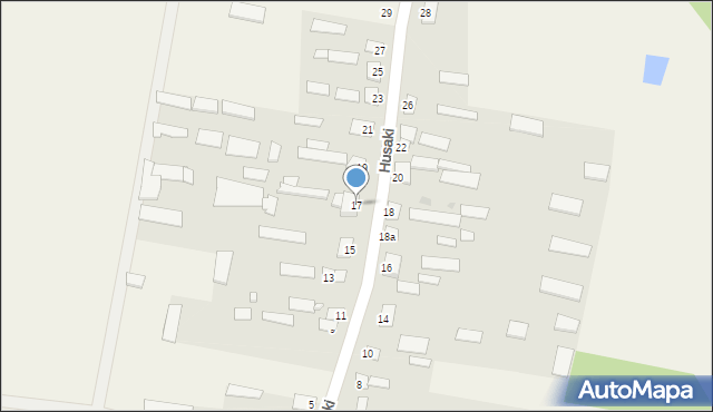 Husaki, Husaki, 17, mapa Husaki