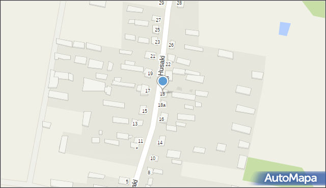Husaki, Husaki, 18, mapa Husaki